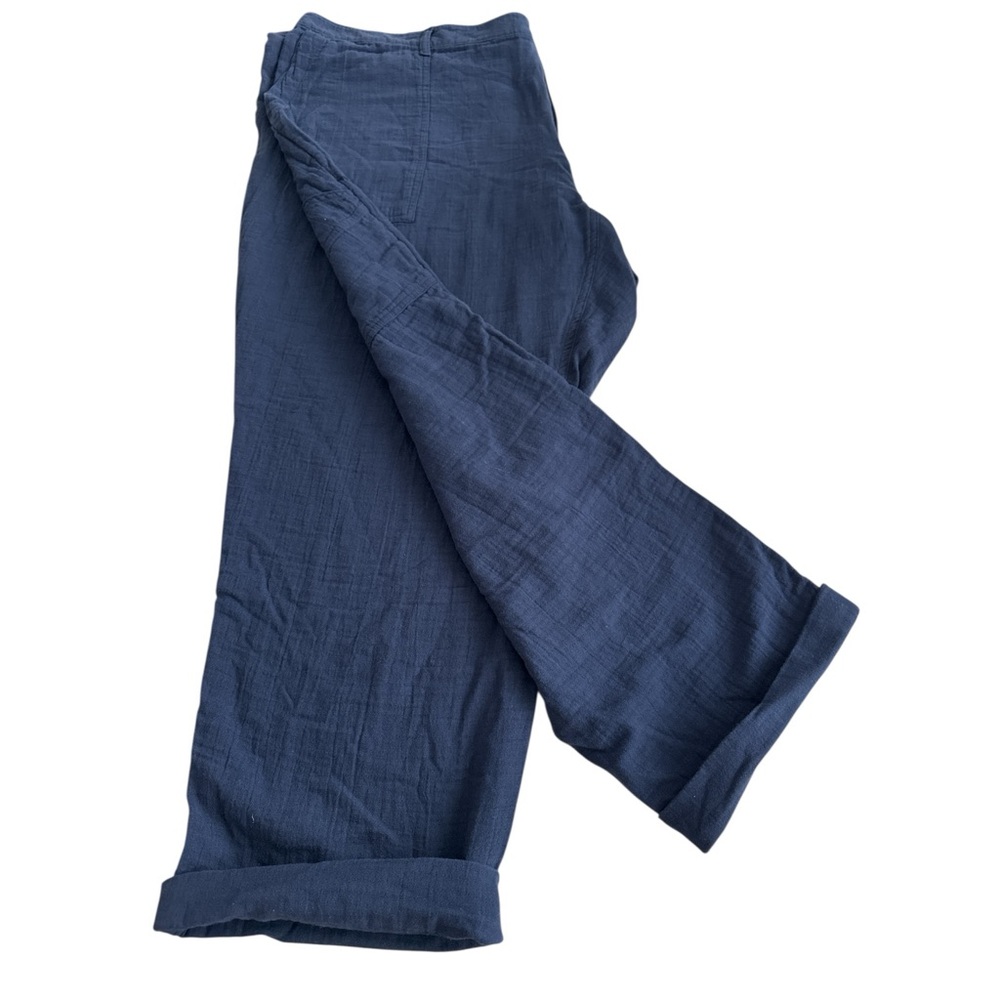 Old Navy Navy Blue Utility Cropped Pants W 26 Cotton 100%